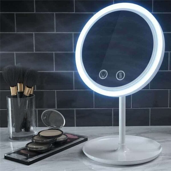 Oglindă de machiaj cu LED Light și ventilator