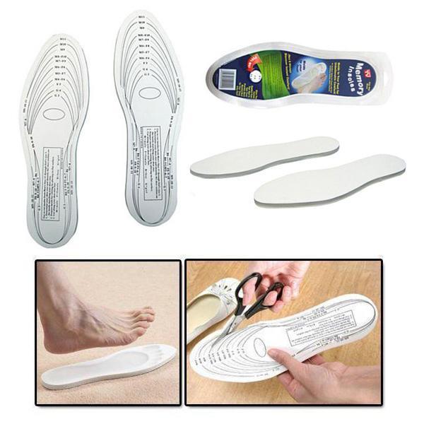 Talpă pentru picioare / protecție de încălțăminte în spumă de memorie - 1 pereche albă (dimensiune unică)