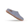 Papuci din lână realizată manual cu talpă din cauciuc /Design danez de la SHUS/Culoare: Denim